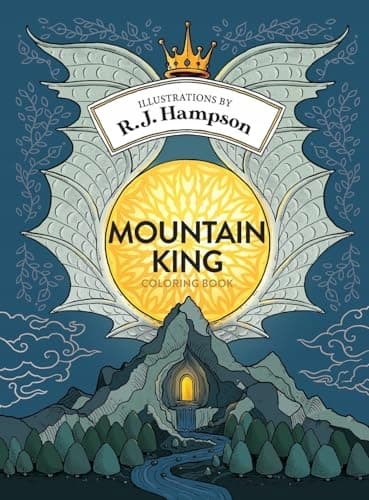 Mountain King Colouring Book by R J Hampson