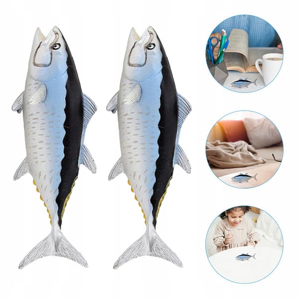 2 DECORATIVE SEA FISH FIGURINES – EDUCATIONAL AND STYLISH