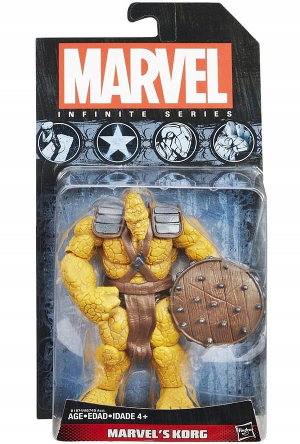 Korg figurine from the Marvel Infinite series