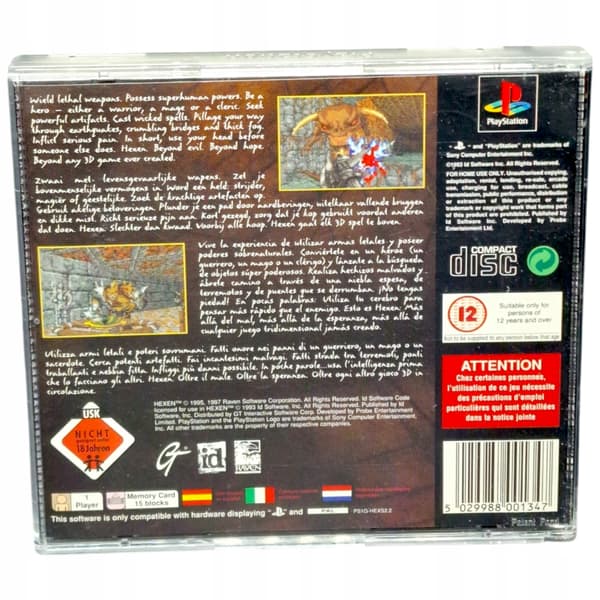 Hexen for Sony PlayStation PSX PS1 PS2 PS3 (idSoftware) #1