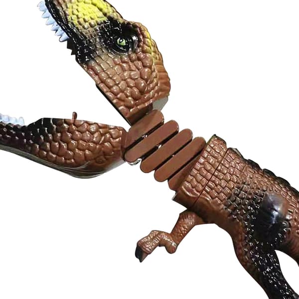 Dinosaur animal figures – New – Parent & Child – Interactive hand-held predator – Brown