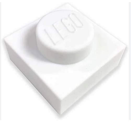 LEGO Small Silicone Night Light Brick, White, 1x1, LP50
