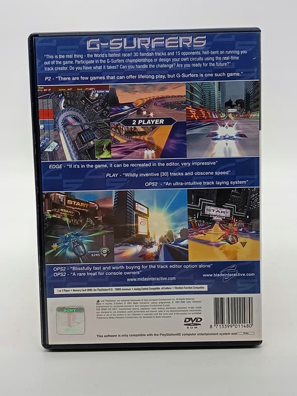 G-Surfers game for Sony PlayStation 2 (PS2)