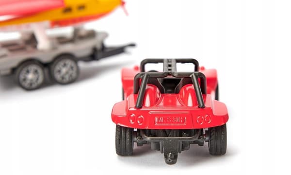 SIKU BUGGY CAR WITH TRAILER AND PLANE 1696