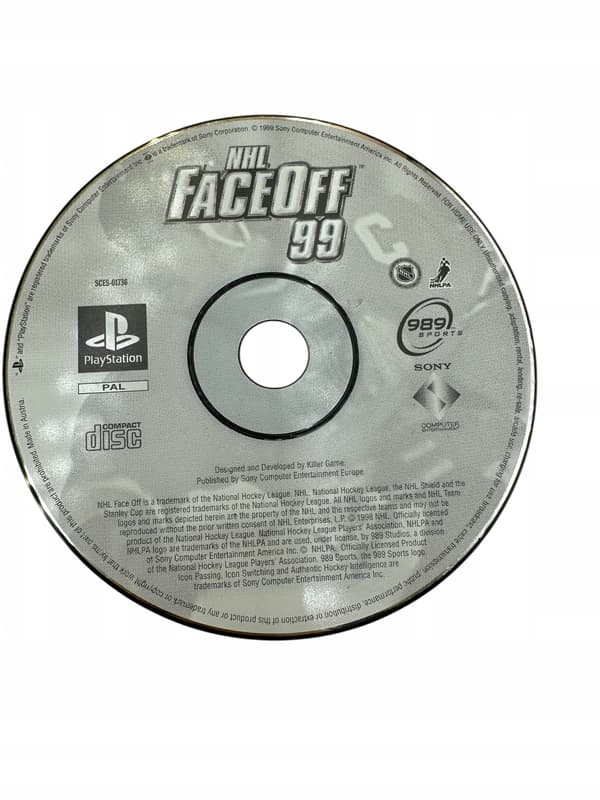 NHL Face OFF 99 PlayStation PSX game – disc only