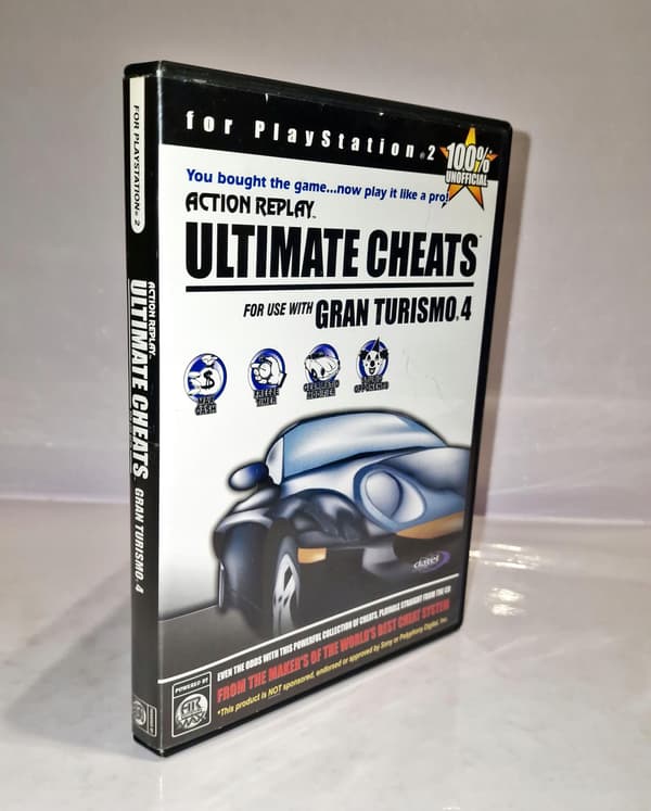 Action Replay Ultimate cheats for GRAN TURISMO 4 (PS2) – READ THE DESCRIPTION!