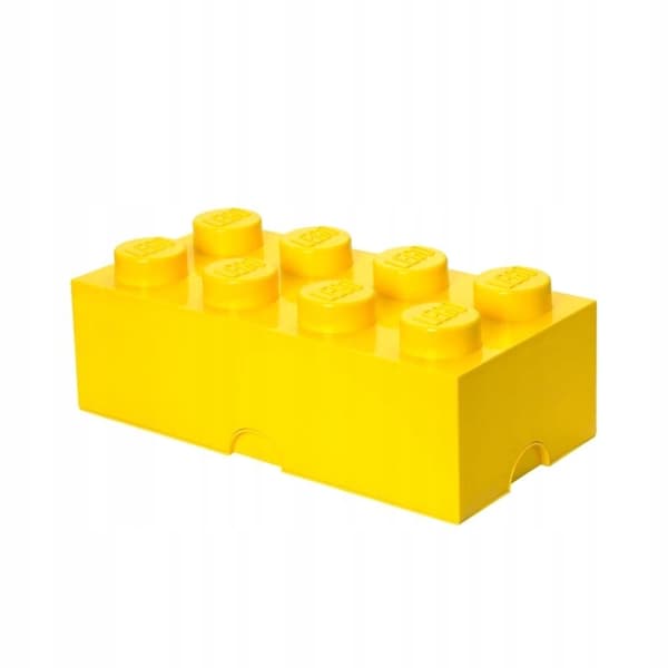LEGO YELLOW FIGURE-8 BRICK STORAGE CONTAINER