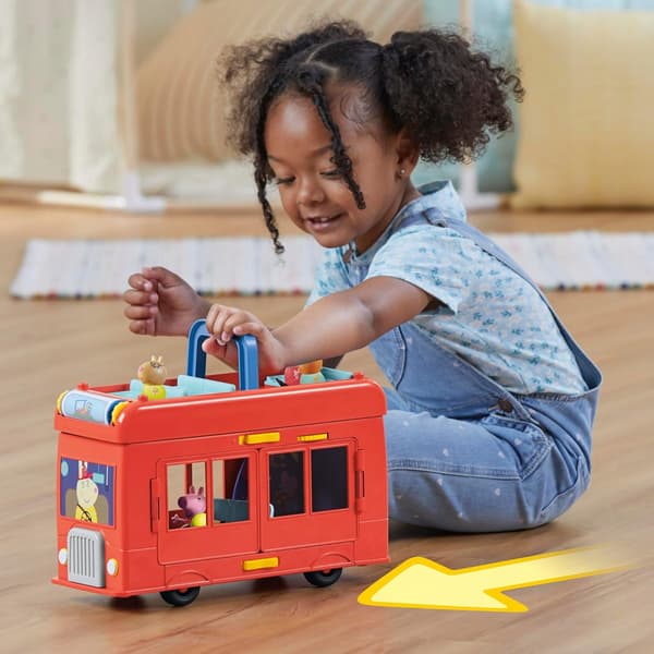 2-in-1 Peppa Pig Party Bus: Figures with Accessories – Play Set