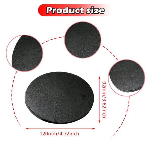 5 Oval Tabletop Game Model Bases – Gaming Accessories – Display Board