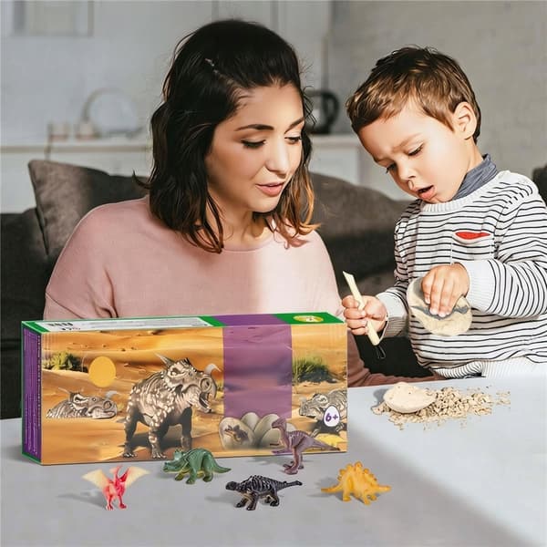DINOSAUR DISCOVERY SET WITH 12 EGGS AND STEM TOOLS
