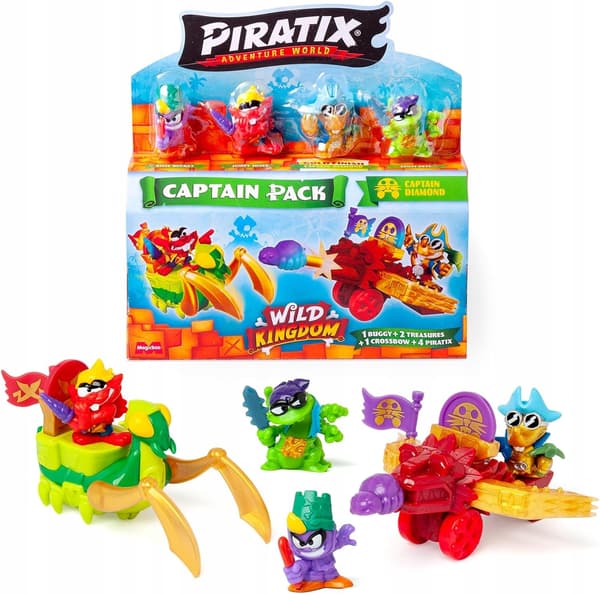 Piratix Wild Kingdom Captain Pack – figurines + accessories, 1 item (assorted)