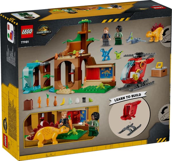 LEGO 77981 Velociraptor, Stegosaurus and Pteranodon – Rescue Centre