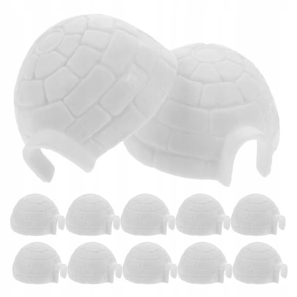12 DECORATIVE ICE HOUSES – FIGURINES FOR BACKLIGHTING AND DIY PROJECTS