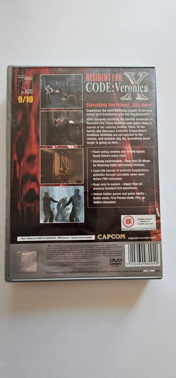Resident Evil Code Veronica X PS2 PlayStation 2