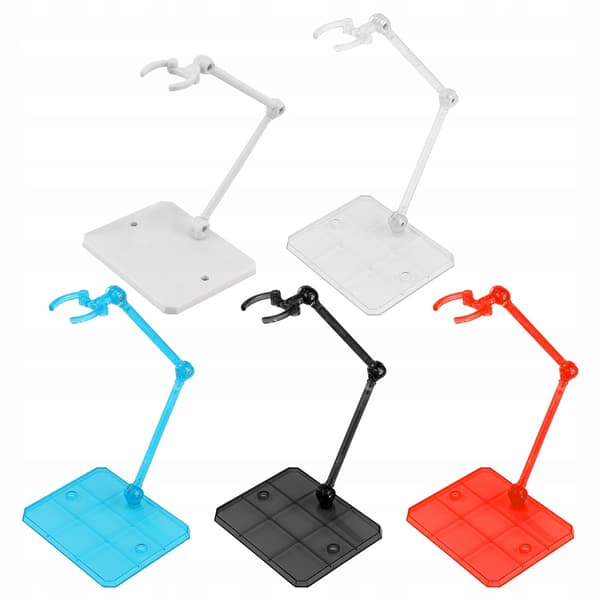 5 PCS. ACTION FIGURE STANDS, STABLE, PLASTIC, COLOURFUL