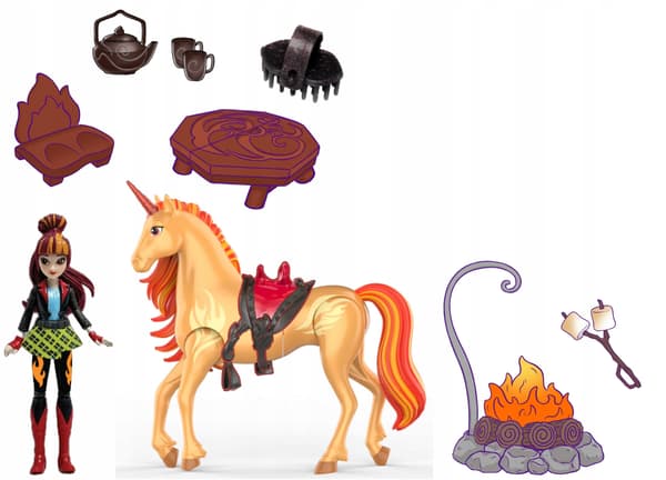 Spinmaster Unicorn Academy Valentina and Cinder Figure Set with Accessories
