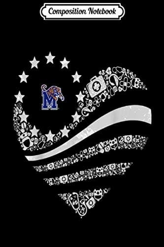 Composition Notebook: Memphis Tigers Nurse – Flag Heart Nurse Things – Team