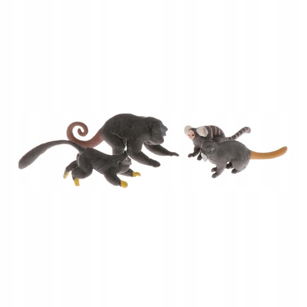 4x Monkey Animal Model Action Figure Plastic Decorative Educational Toy