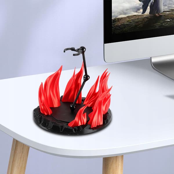 Action figure display stand Support stand model Display holder base Red doll display stand