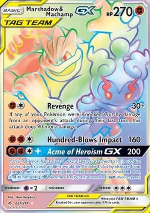 Pokemon Marshadow & Machamp GX