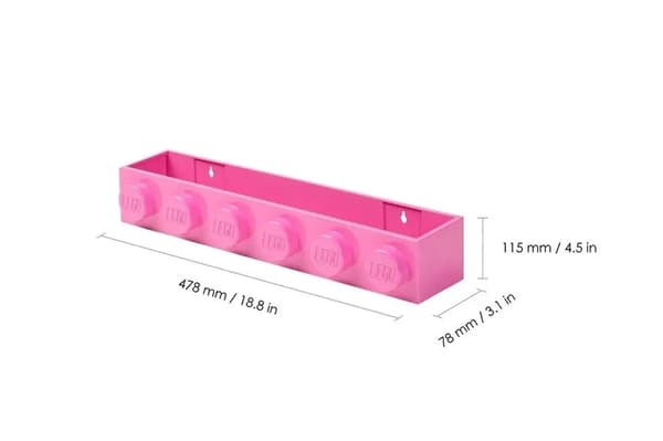 LEGO 41121739 PINK WALL-MOUNTED SHELF