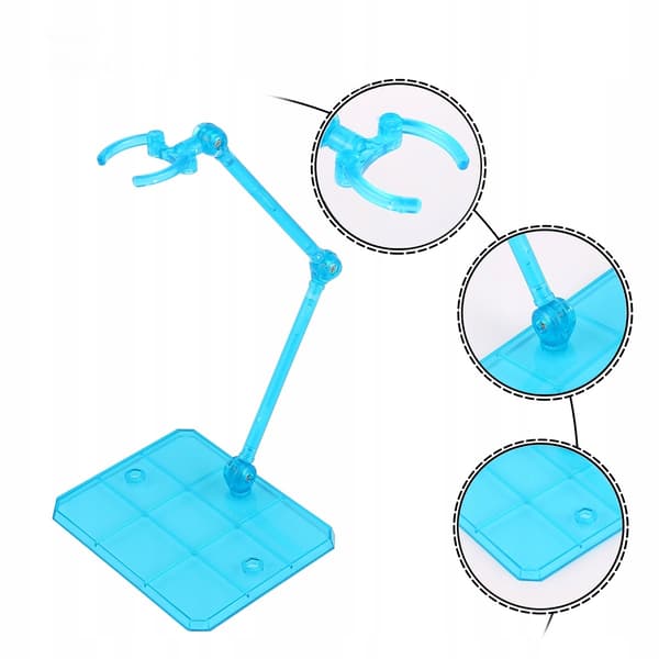 5 PCS. ACTION FIGURE STANDS, STABLE, PLASTIC, COLOURFUL