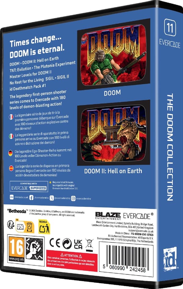 The Doom Collection for Evercade – CARTRIDGE