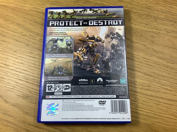 TRANSFORMERS THE GAME – Complete Set, BDB disc, PS2