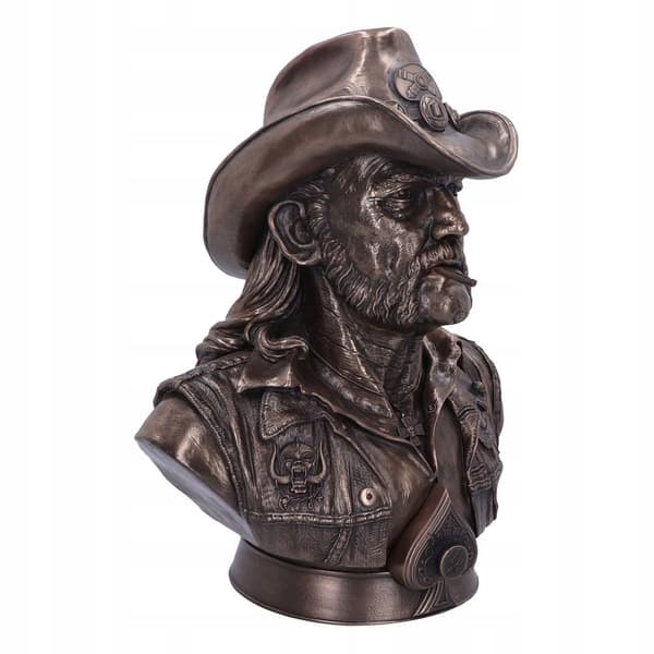 Lemmy bust from Motorhead – Hand-painted statue, 35 cm