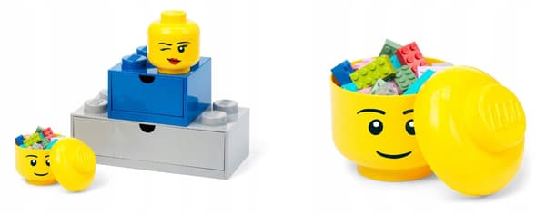 LEGO Iconic HEAD container, SMALL, 16 x 16 x 18.5 cm