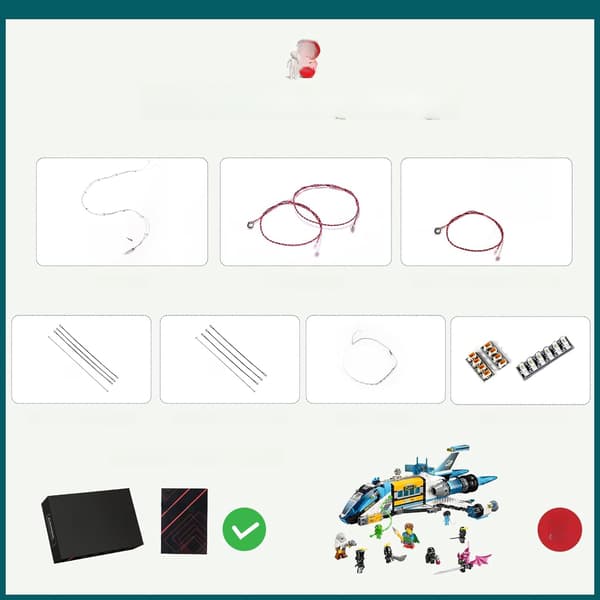 LED lighting set, compatible with the 71460 bus
