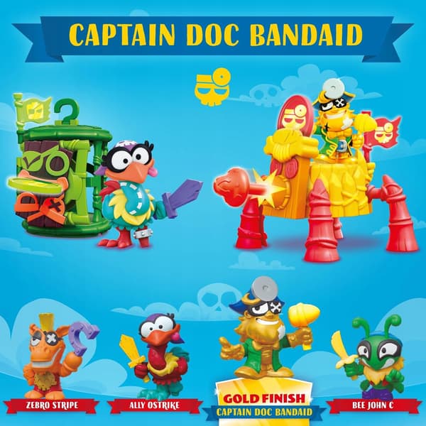 PIRATIX CAPTAIN PACK DOC BANDAID CRAZY JUNGLE FIGURINES