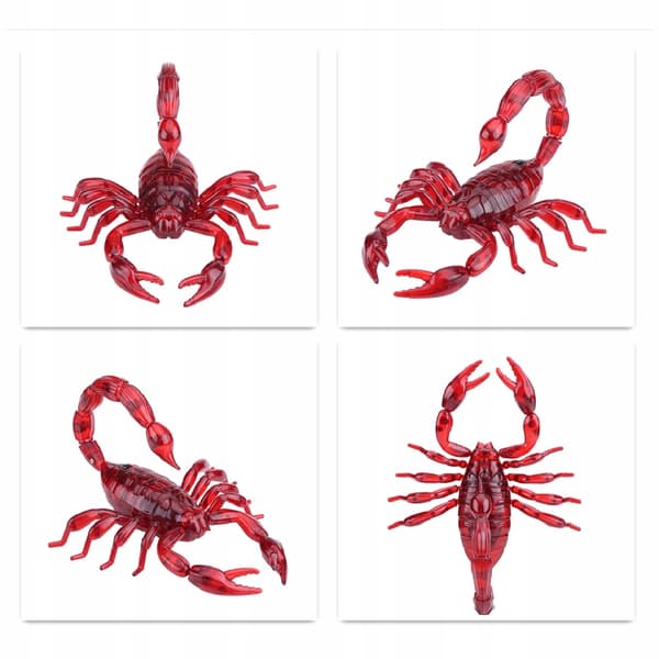 REMOTE-CONTROLLED IR 30M SCORPION – REALISTIC, LIGHT-UP, 3-CHANNEL, RED