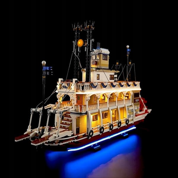 Lighting set for the LEGO IDEAS River Steamer 21356