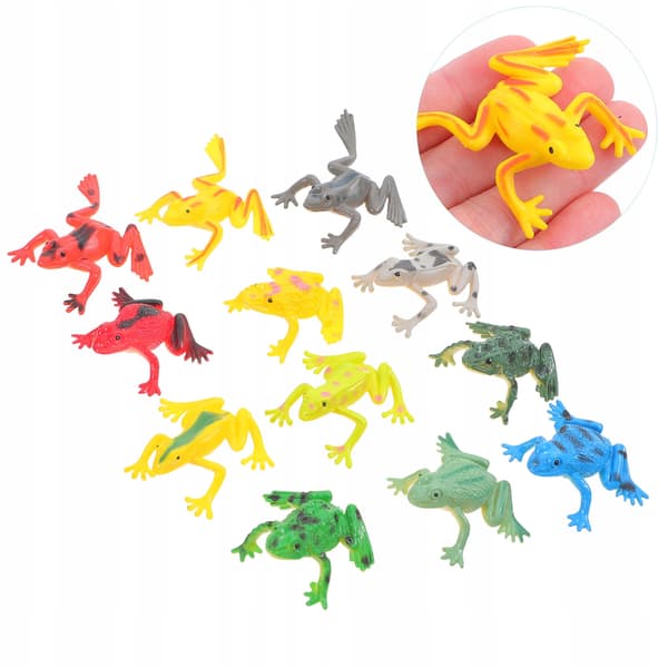36 SMALL, REALISTIC FROG-SHAPED TOYS FOR IMAGINATIVE PLAY