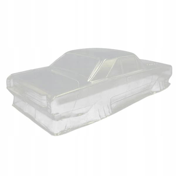 Car body shell: Sturdy, lightweight, durable, unpainted 1/28 scale RC car body shell