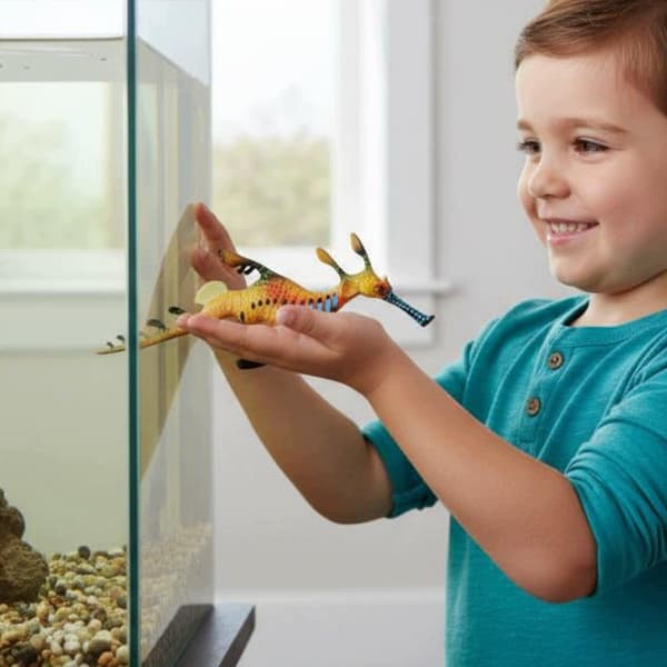 3x Realistic crustacean model – Highly detailed three-colour sea creature (2 pieces)