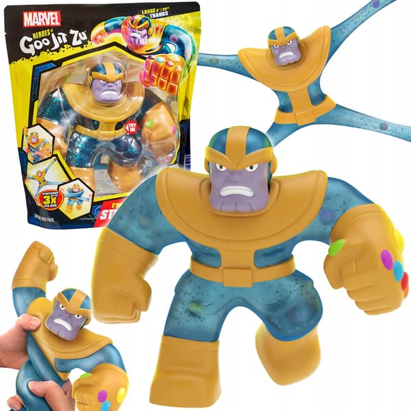 Goo Jit Zu MARVEL Thanos STRETCHABLE 20cm gel SQUISHY figure for children