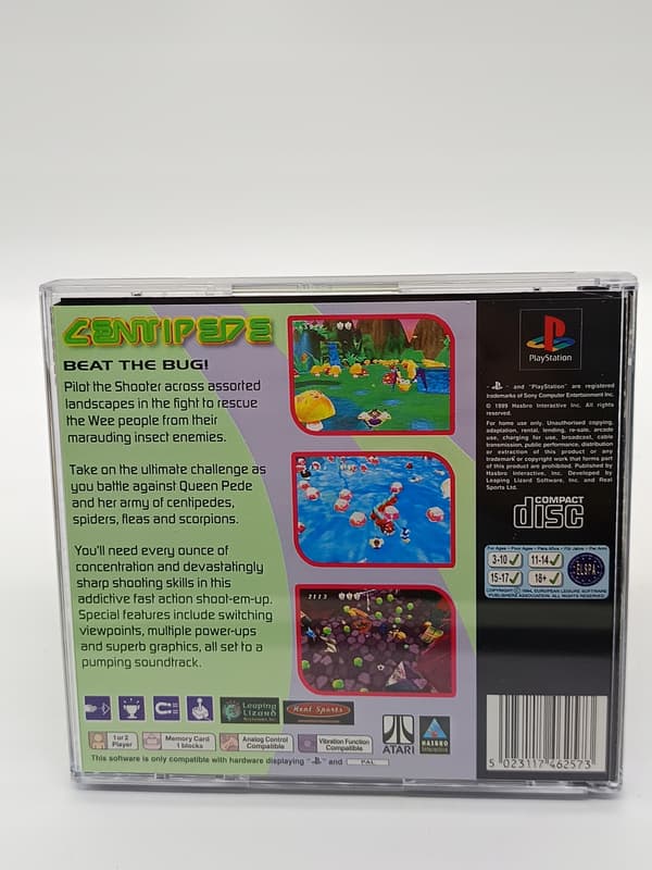 CENTIPEDE PlayStation (PSX) – Boxed – New replacement box