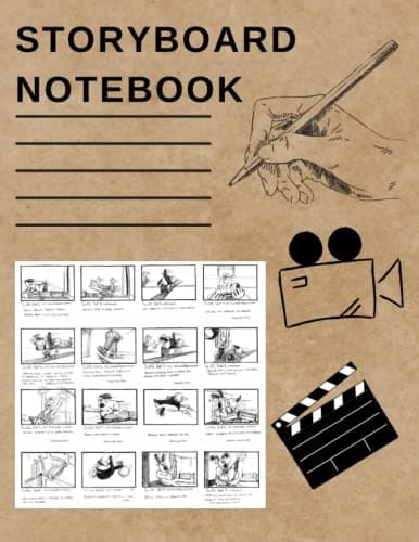 Storyboard Notebook: Blank Storyboard for Directors, Animators & Creatives