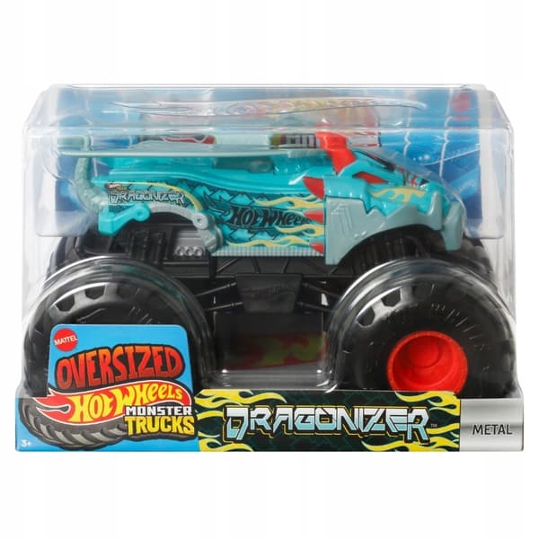 HOT WHEELS MONSTER TRUCKS OVERSIZED VEHICLE CAR LARGE DRAGONIZER