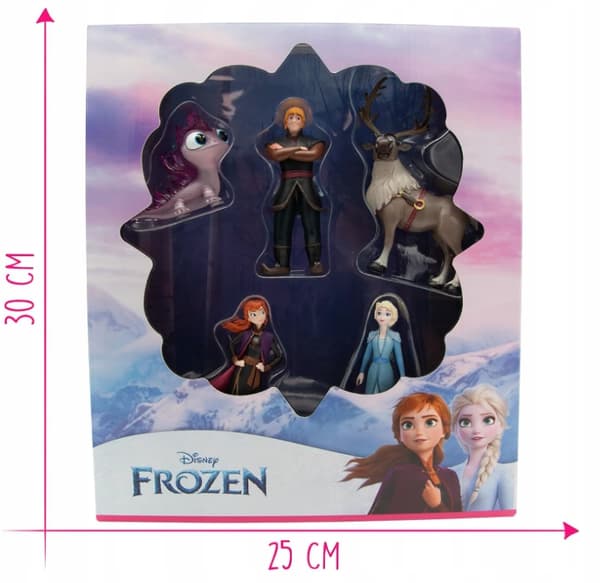 DISNEY FROZEN 2 – BULLYLAND (BUMPER) FIGURINE SET: 5 FIGURINES + BACKDROP SET
