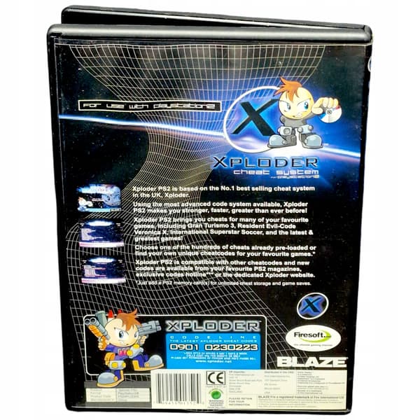 Xploder Blaze CD Cheat System for PlayStation 2 (PS2) – game codes and cheats