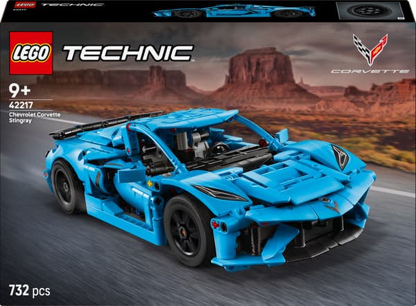 LEGO Technic 42217 Blue Chevrolet Corvette Stingray Car