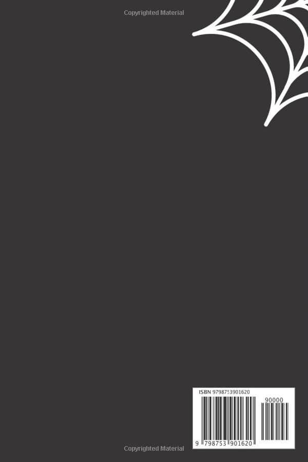 Happy Halloween: Spider and Evil Wizard Lined Notebook – White Paper, Perfect