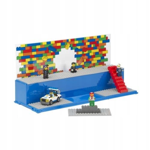 LEGO BLUE XL DISPLAY CASE FOR MINIFIGURES AND BRICKS 4070