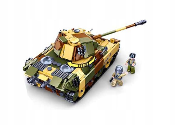 PANTERA/JAGDPANTER 2-in-1 Tank Building Set – ‘Destroyer’ – 3 Figures + LEGO Weapons