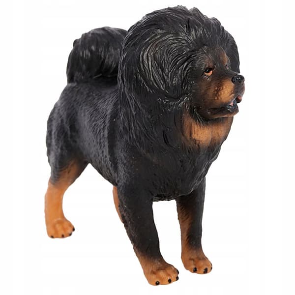 BLACK DECORATIVE PVC DOG MODEL – REALISTIC FIGURINE