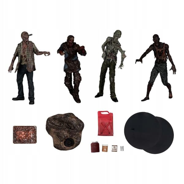 // The Walking Dead Action Figures 4-Pack Walkers 13 cm