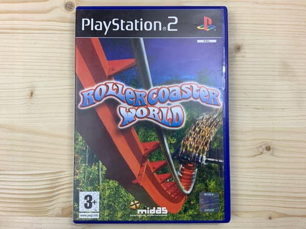 ROLLERCOASTER WORLD – PS2 game, in very good+ condition, complete set